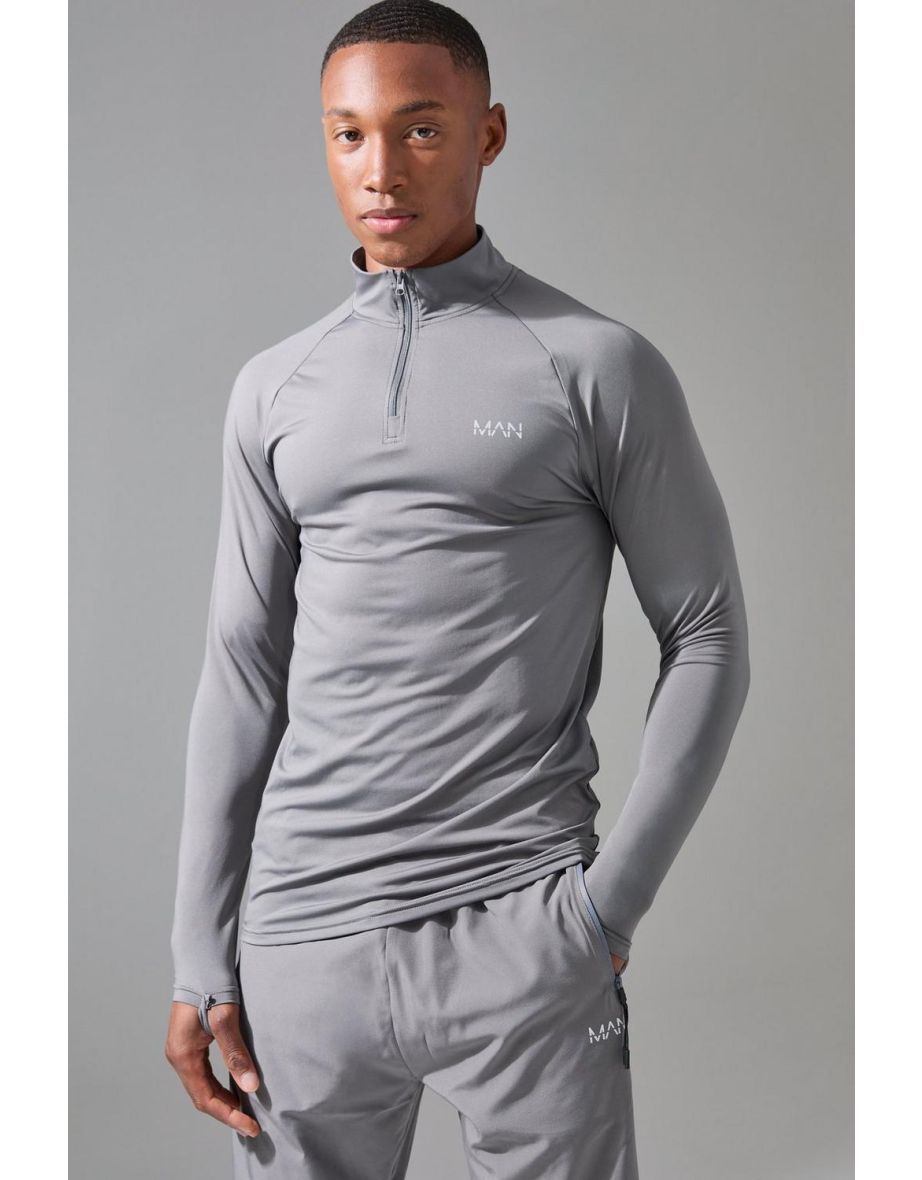 Man Active Quarter Zip and Jogger Tracksuit - 2