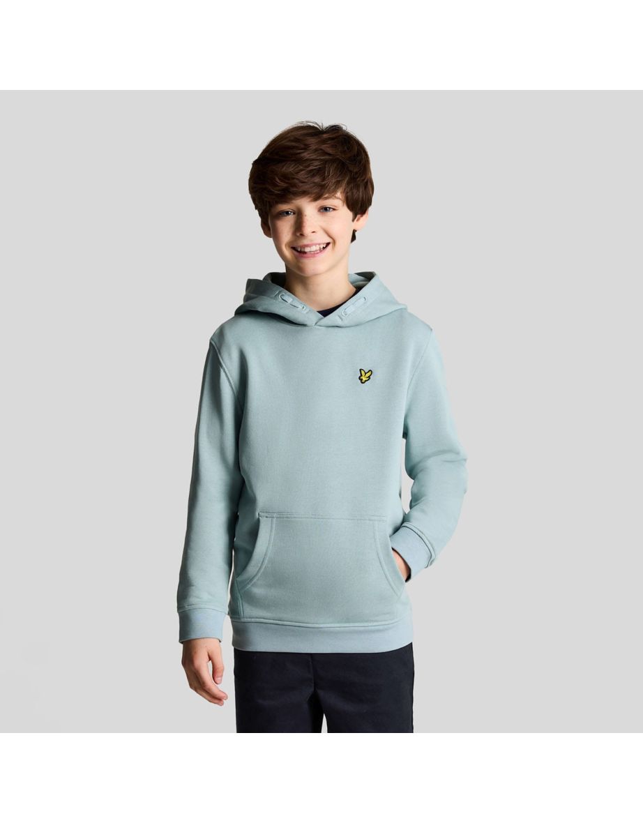 Boy's Lyle And Scott Juniors Pullover Hoodie in Blue