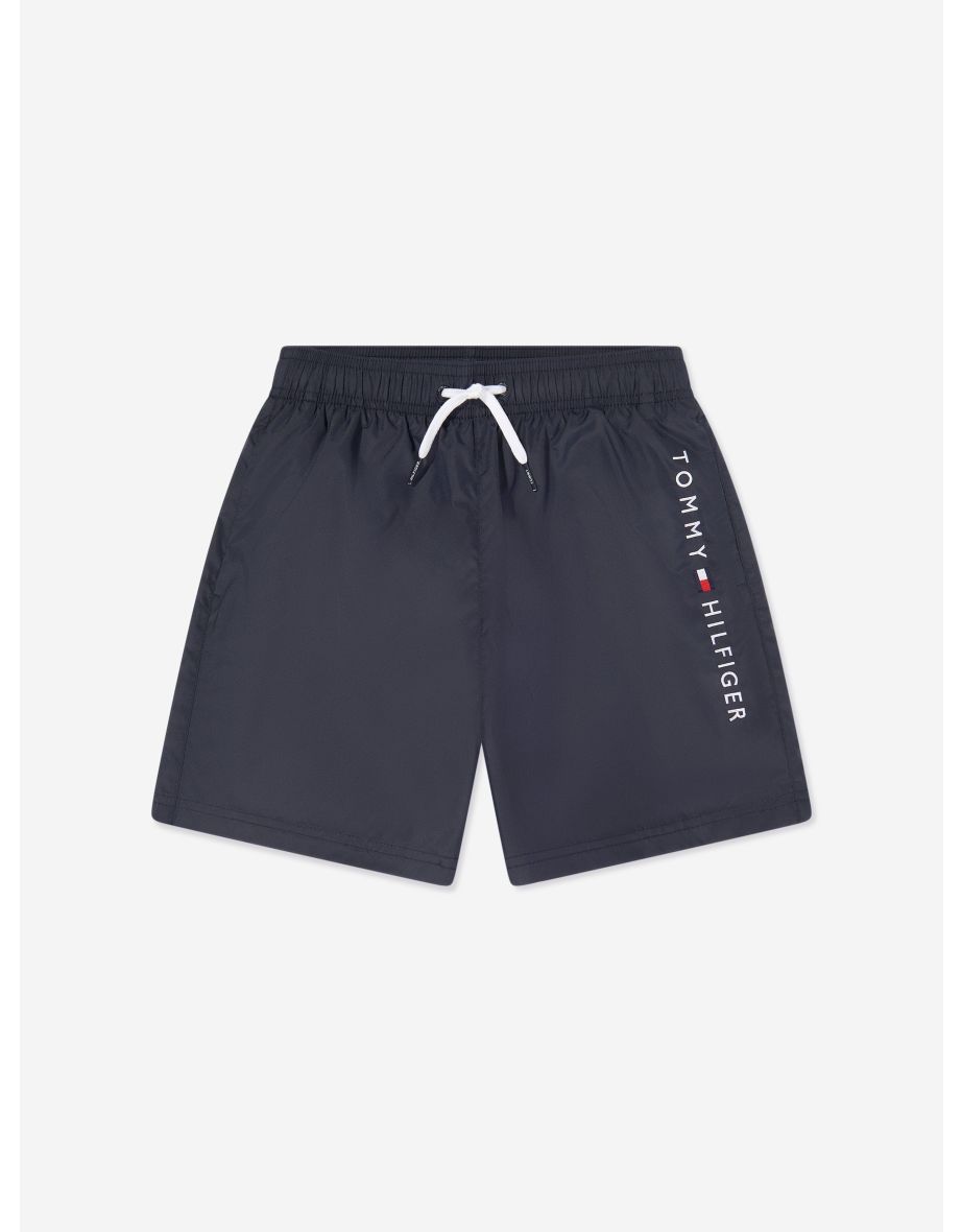 Tommy Hilfiger Boys Medium Drawstring Swim Shorts in Navy