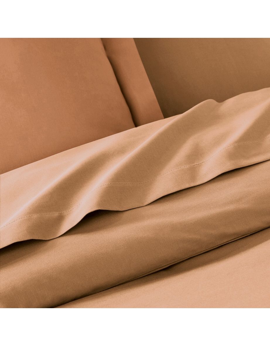 Scenario Plain 100% Cotton Bolster Pillowcase - 3