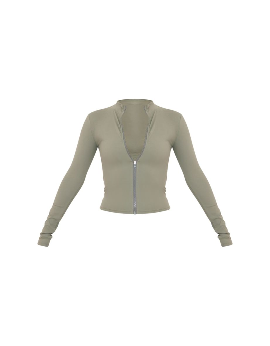Olive Basic Sculpt Jacket - 4