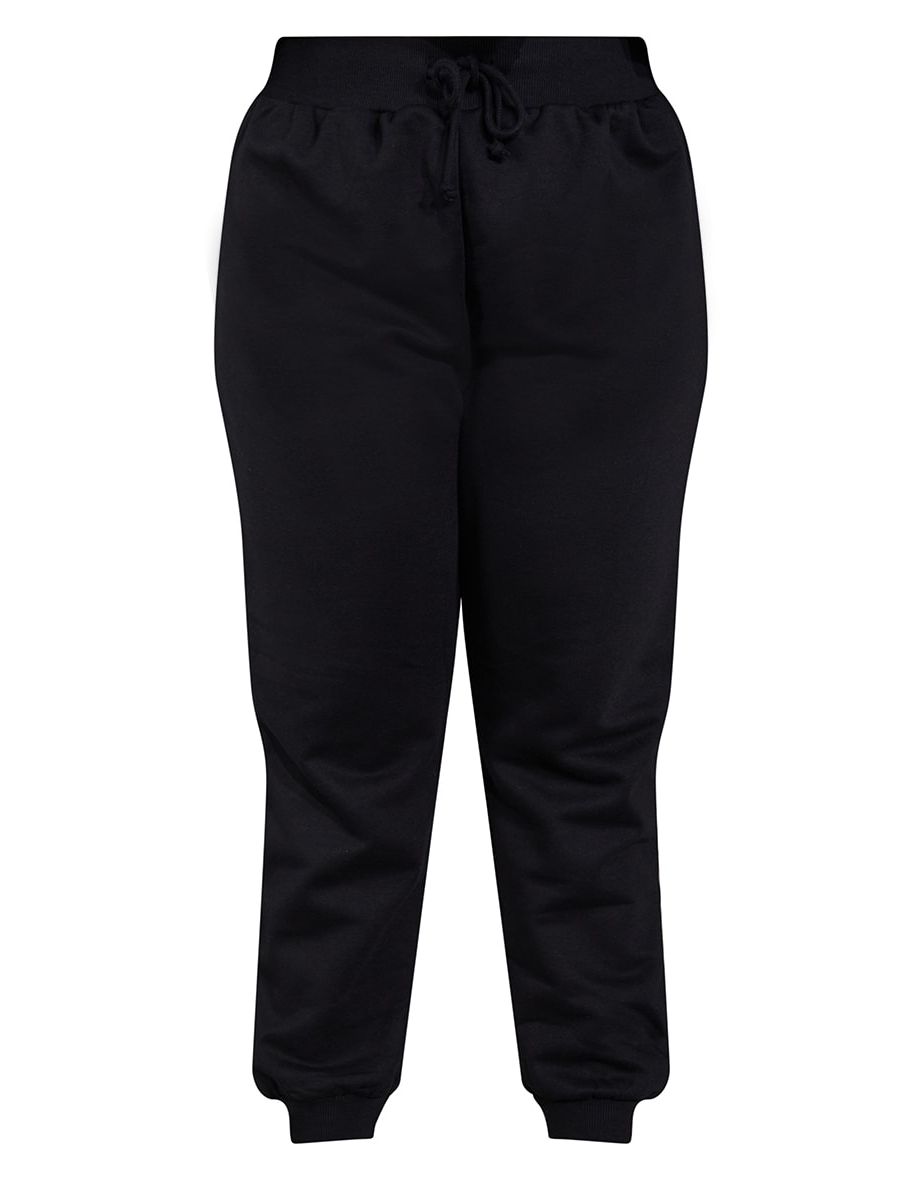 Recycled Plus Black Slim Sweat Pant Joggers - 4