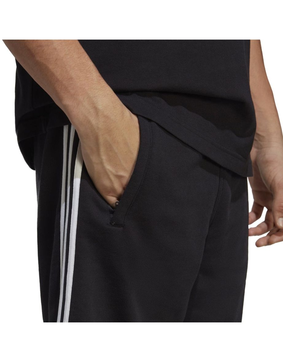 Men's adidas Originals Adicolor Classics 3-Stripes Sweat Shorts in Black - 6