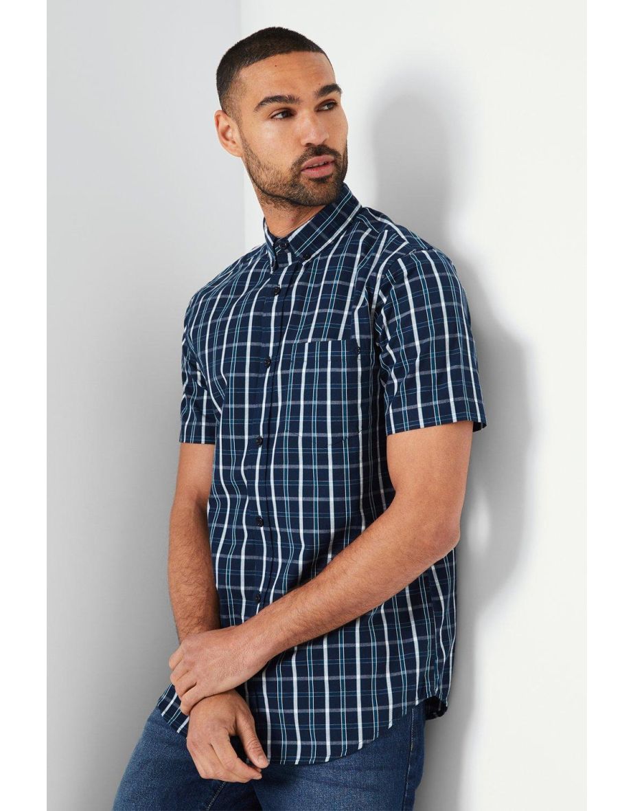 Classic Grid Overcheck Short Sleeve Shirt - 3