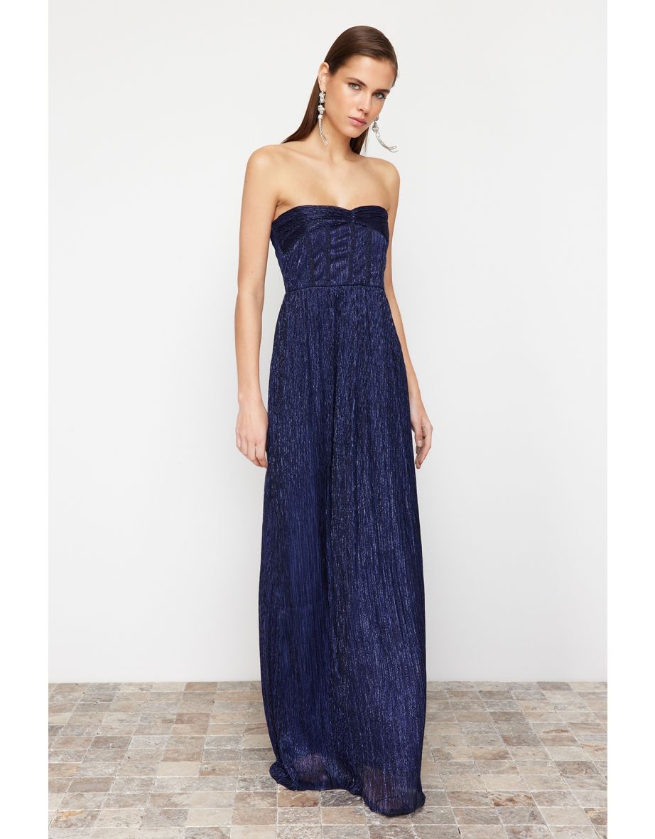 Saks Straight Fitted Knitted Evening Dress & Graduation Dress