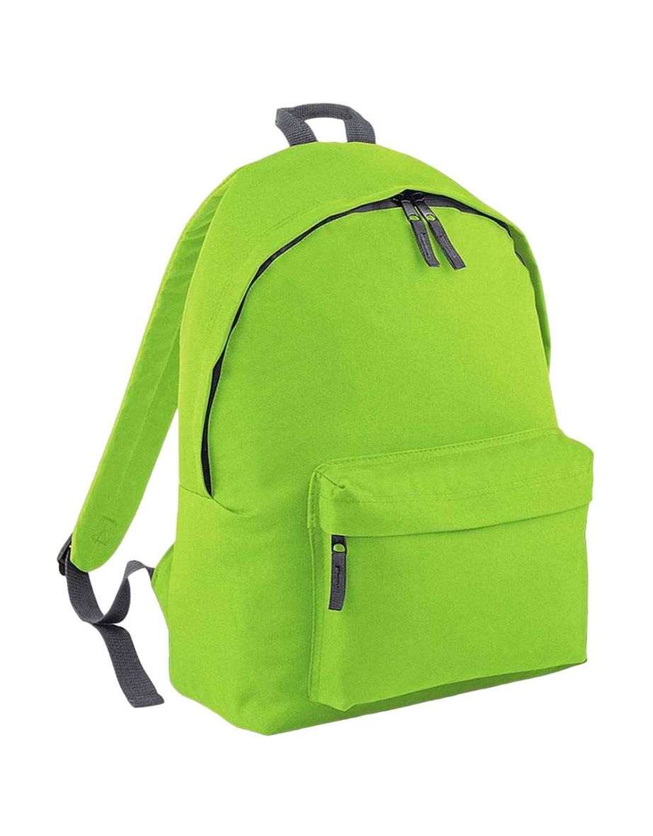 Bagbase Original Plain Backpack - Lime Green/Graphite Grey