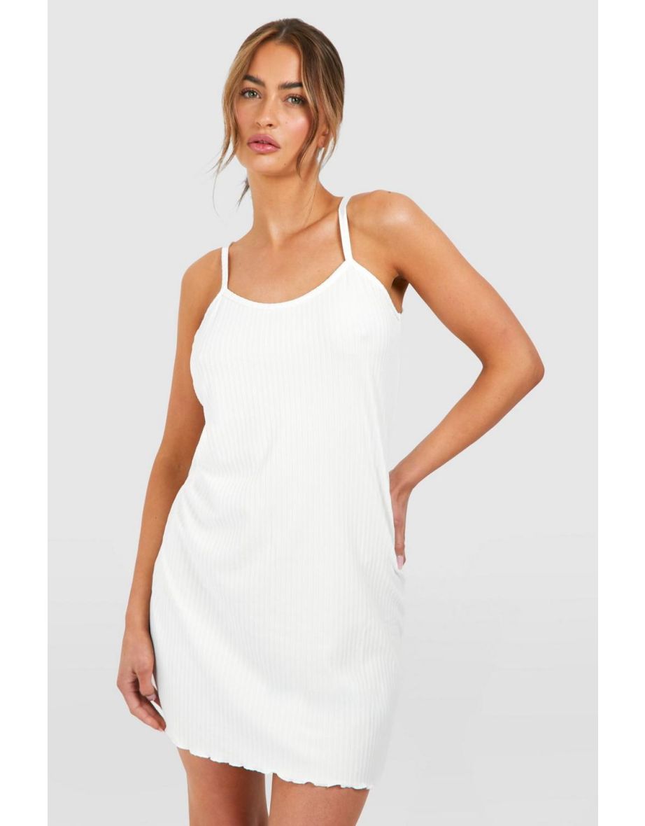 Pointelle Cami Night Dress - cream