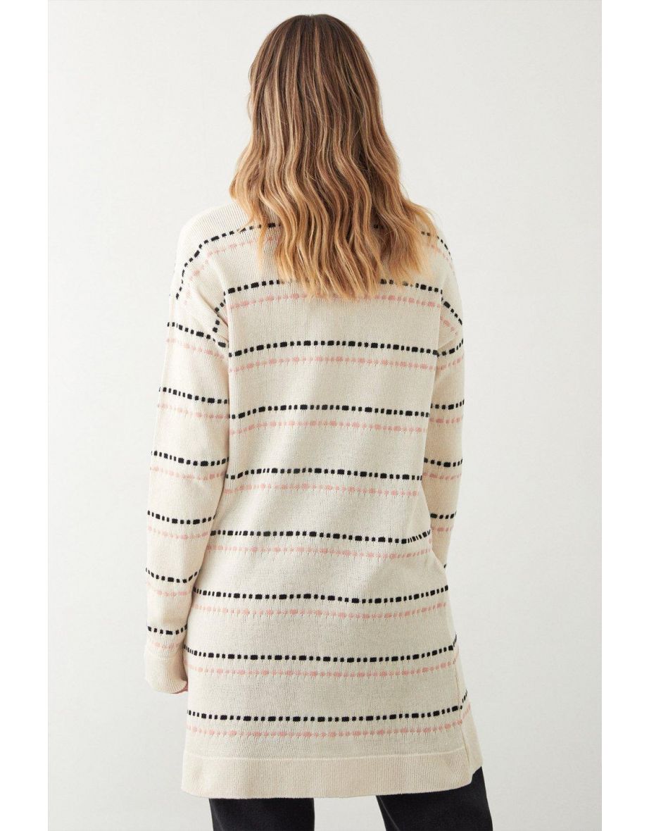 Stripe Midi Cardigan - 2