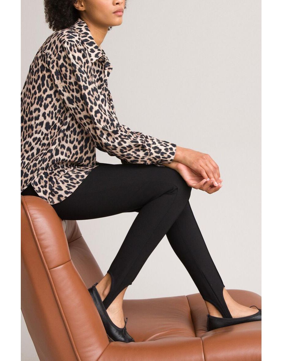 High Waist Stirrup Leggings, Length 25.5"