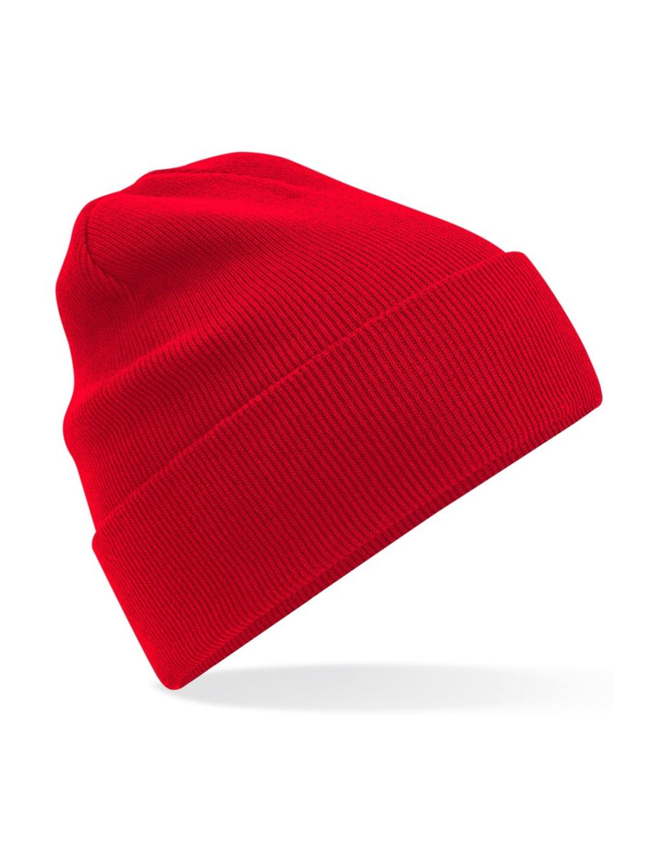 Beechfield Original Cuffed Organic Cotton Beanie - Classic Red