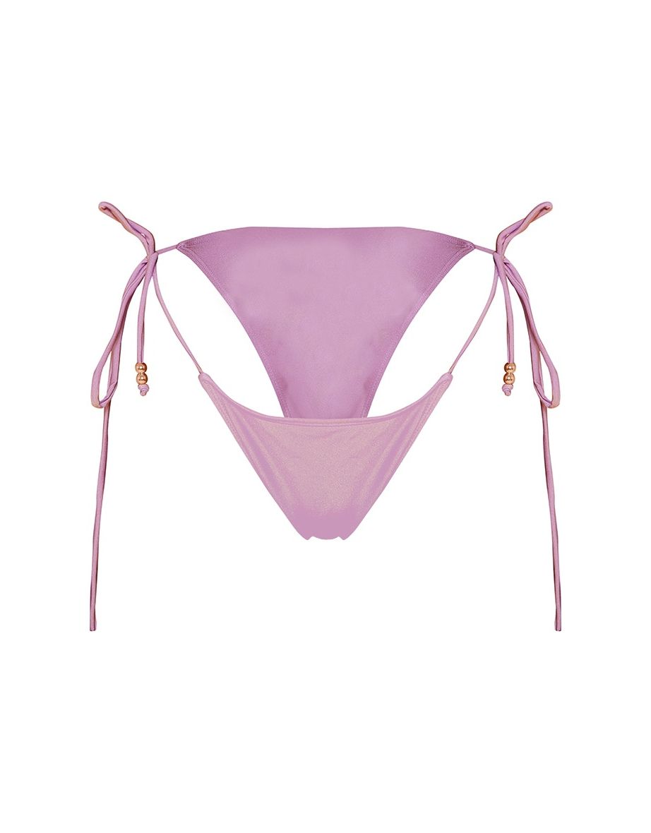 Lilac Gem Tie Side Bikini Bottom - 4