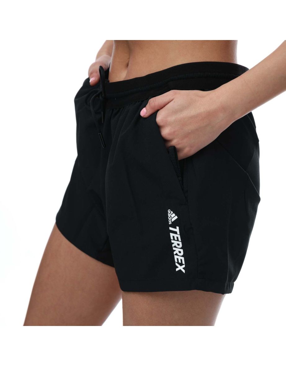 Women's adidas Terrex Liteflex Hiking Shorts in Black - 3