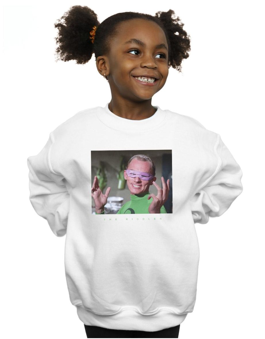 DC Comics Girls Batman TV Series The Riddler Photgraph Sweatshirt