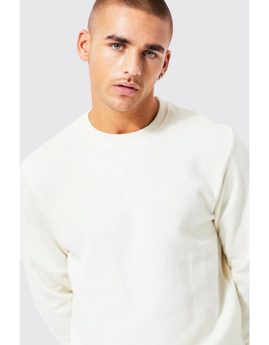 Lightweight Slim Fit Sweatshirt - ecru - 2
