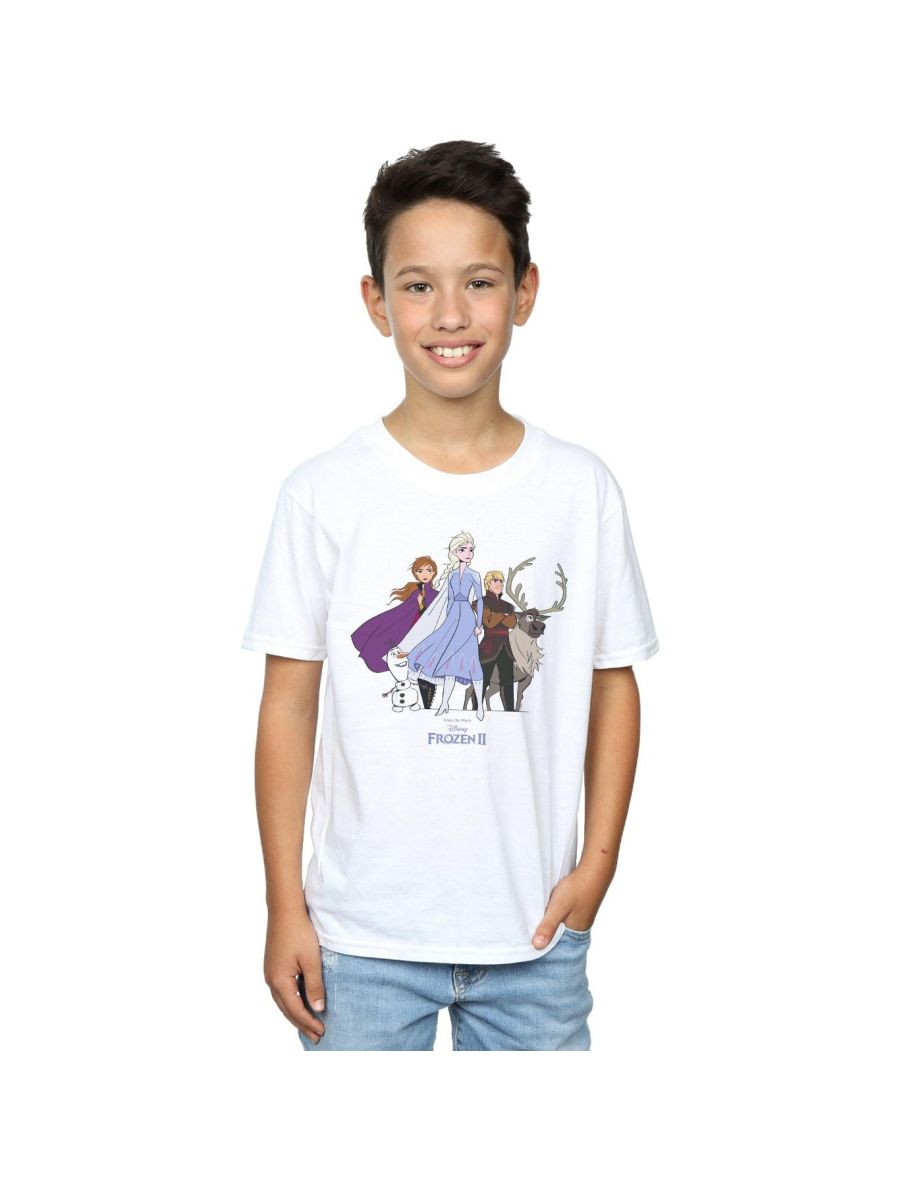 Disney Boys Frozen 2 Group T-Shirt - White