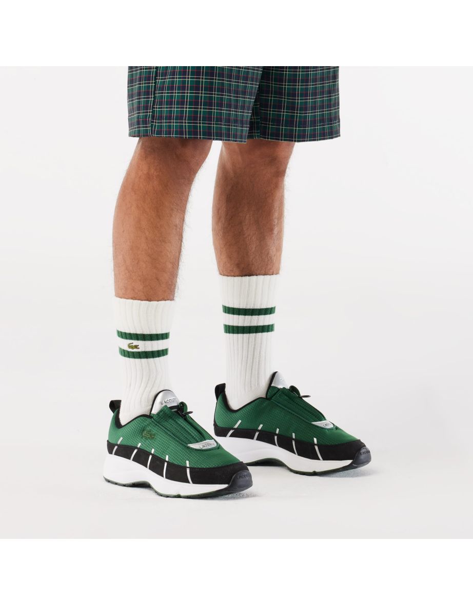 Men's Lacoste Audyssor Trainers in Green - 5