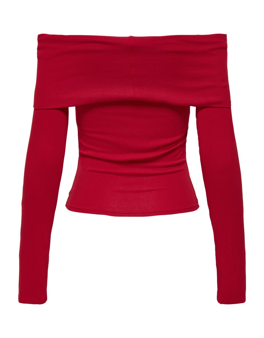 ONLFAYOLA L/S OFF SHOULDER BOW TOP JRS - 2