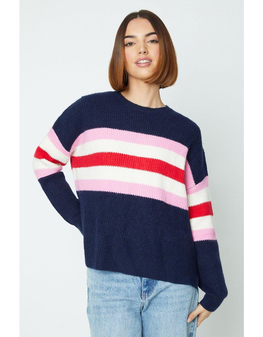 Contrast Multi Stripe Jumper