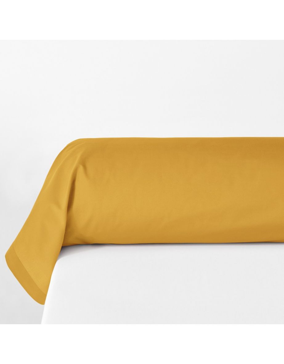 Plain Organic Cotton Percale Bolster Case