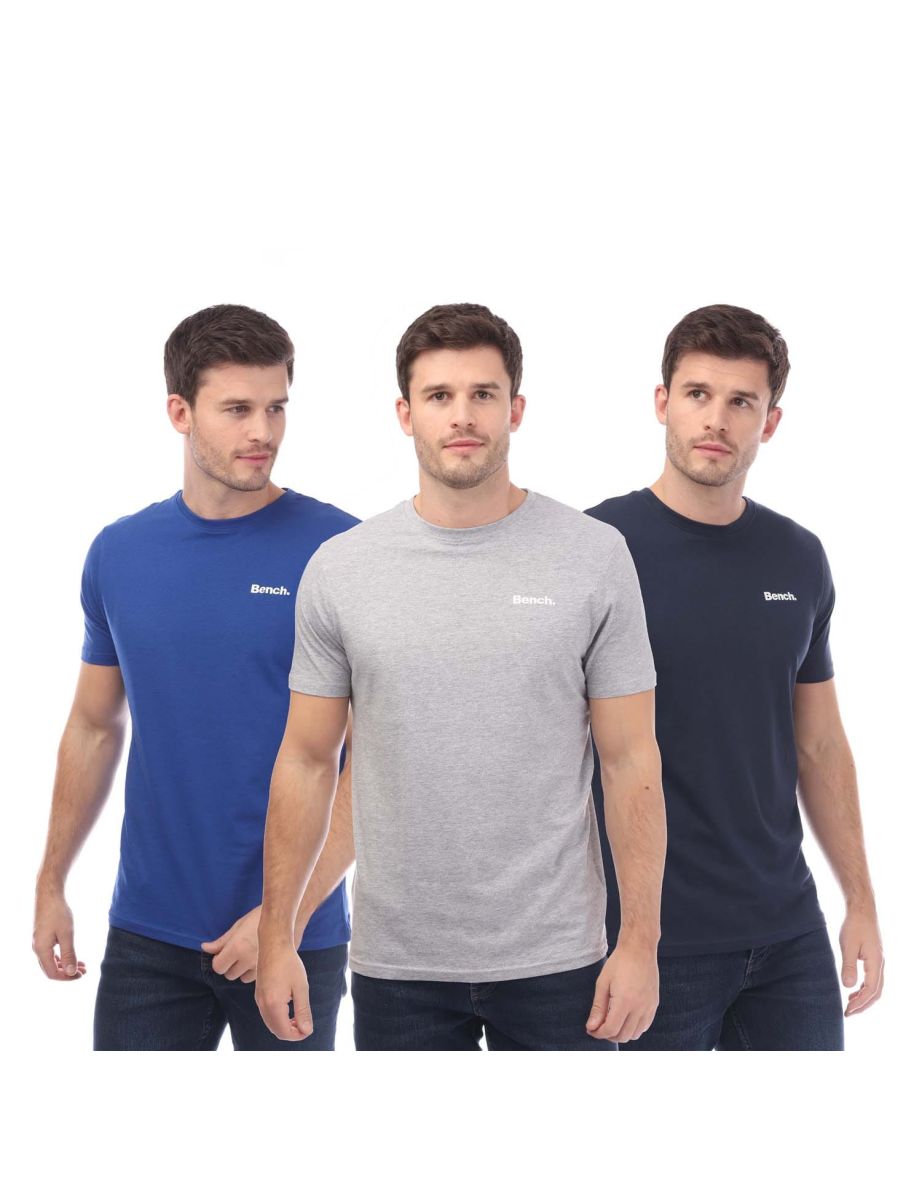 Men's Bench Beau 3 Pack T-Shirt in Blue