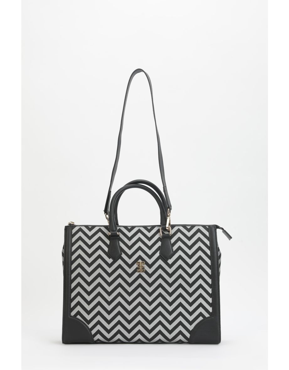 Silver Black Women's Laptop & Briefcase