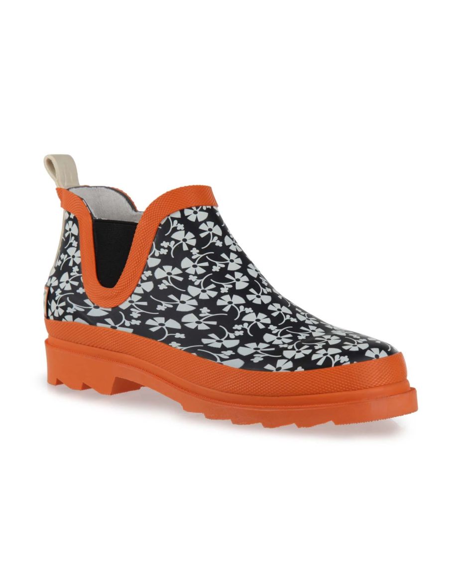 Women's Regatta Orla Kiely Waterproof Mid Wellington Boots in Black