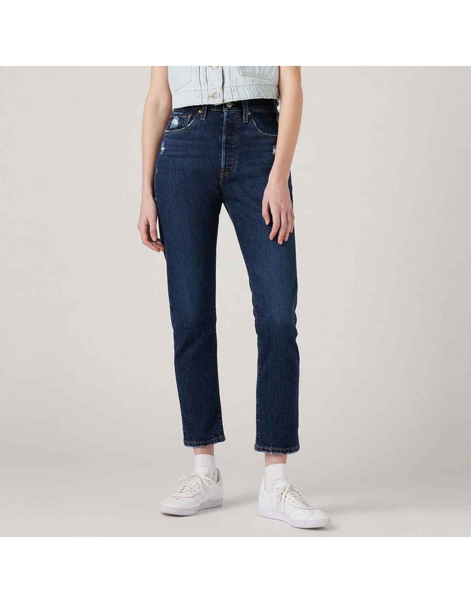 Women's Levis 501 Skinny Jeans in Blue