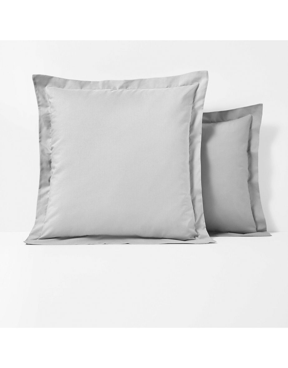 Scenario Plain Polycotton Pillowcase with Flounce