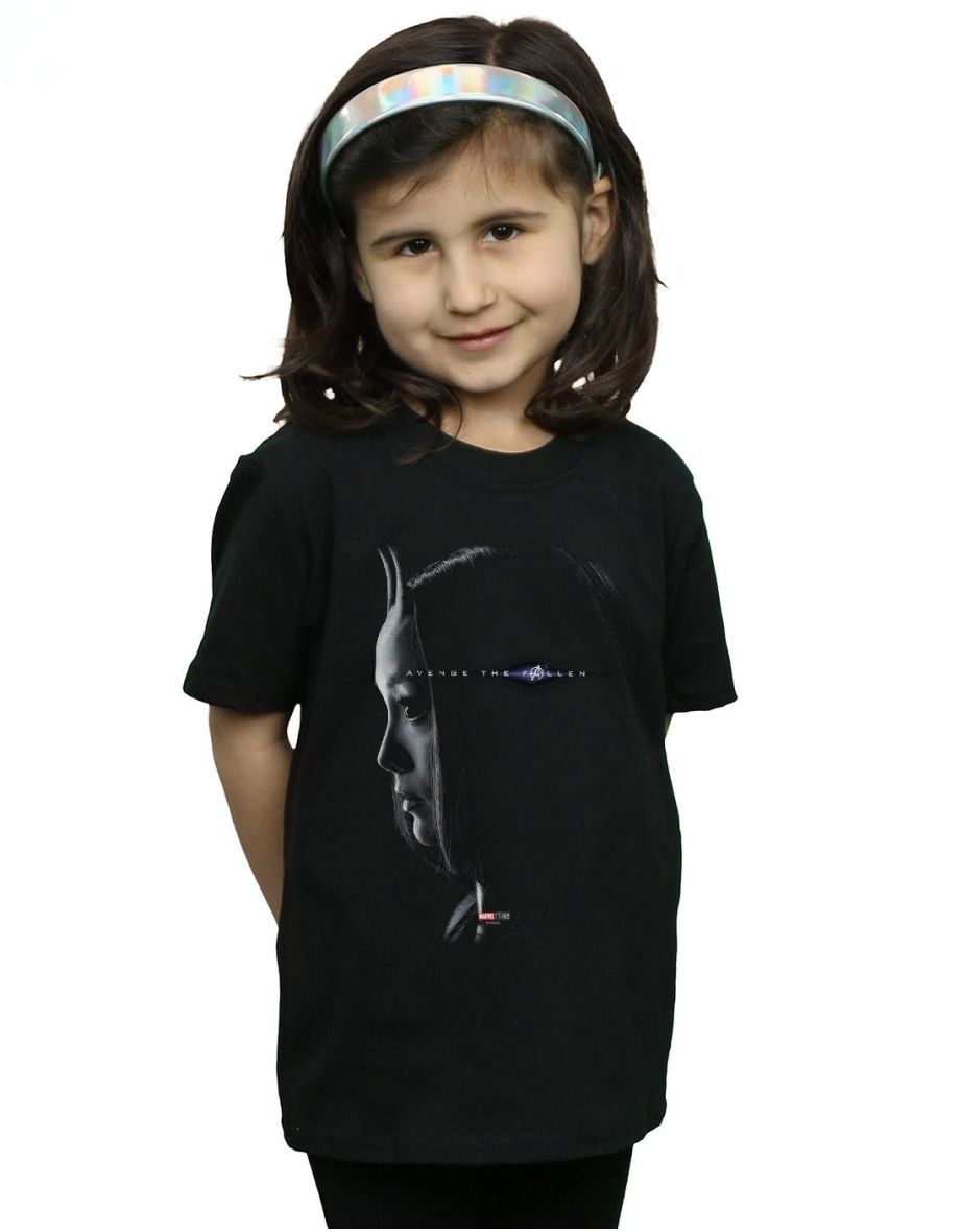 Marvel Girls Avengers Endgame Avenge The Fallen Mantis Cotton T-Shirt - Black