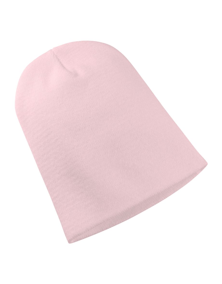 Yupoong Flexfit Unisex Heavyweight Long Beanie Winter Hat - Baby Pink - 1