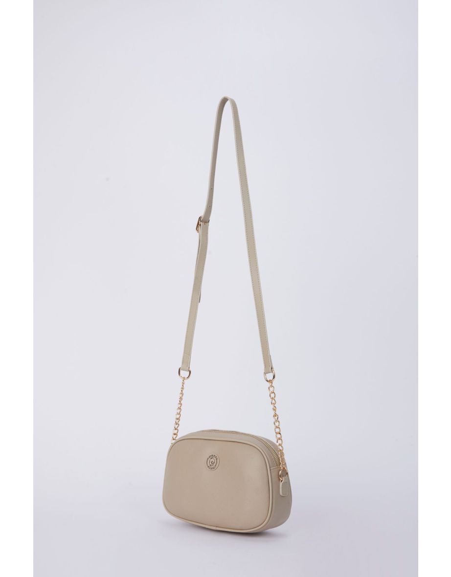 Print Sand Beige Women's Shoulder Bag - 5