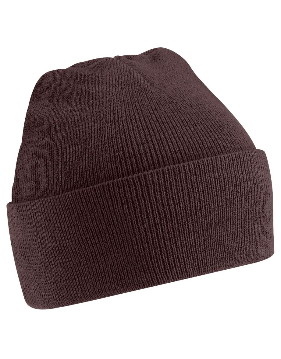 Beechfield Soft Feel Knitted Winter Hat - Chocolate