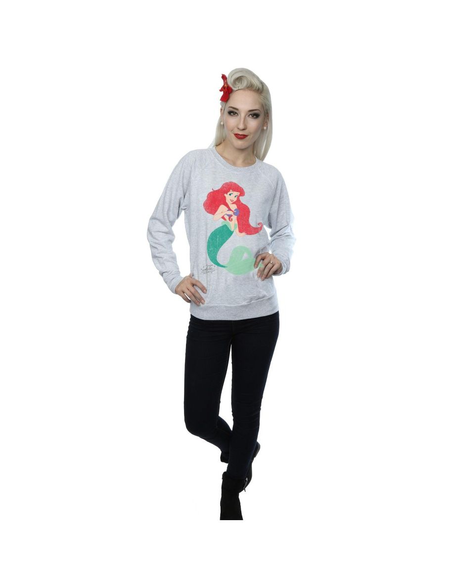 Disney Princess Womens/Ladies Classic Ariel Sweatshirt - 3