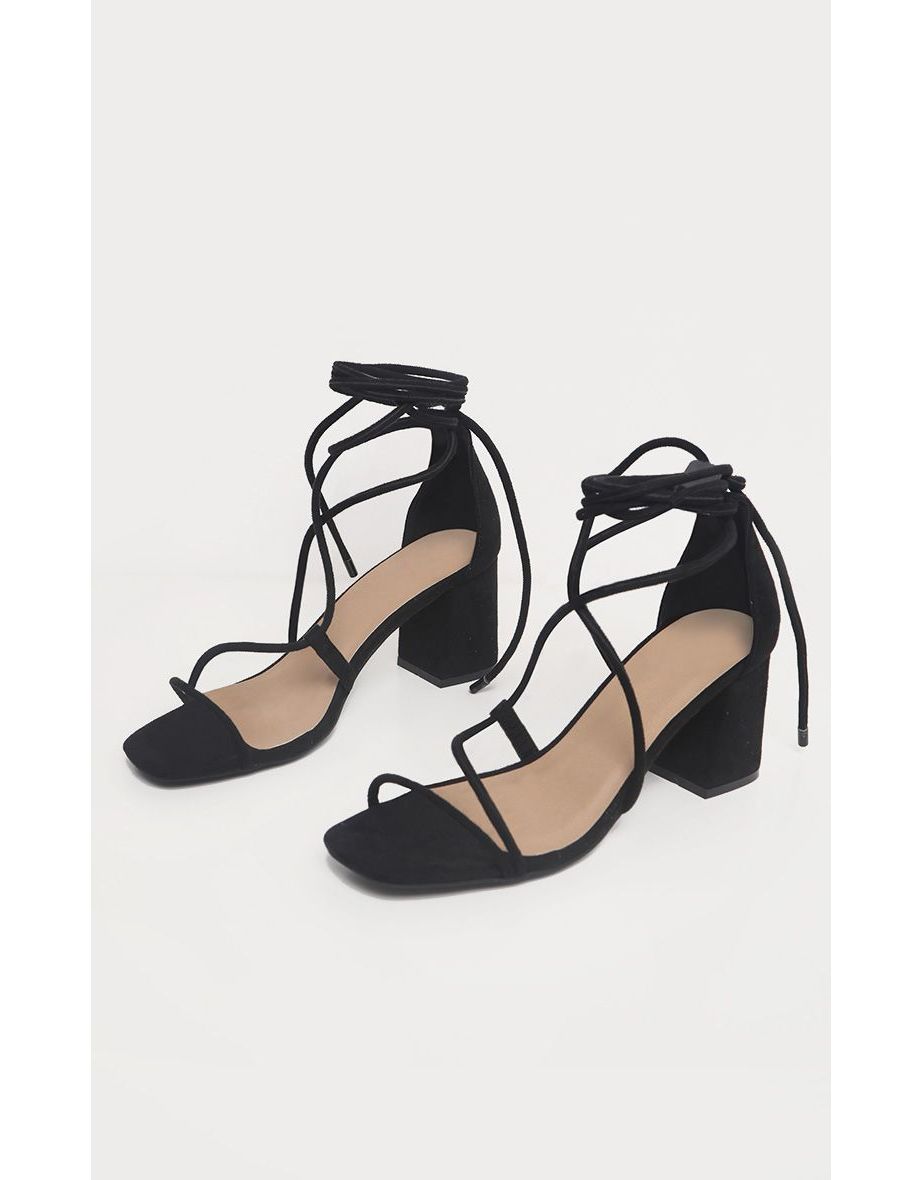 Black Block Heel Sandal