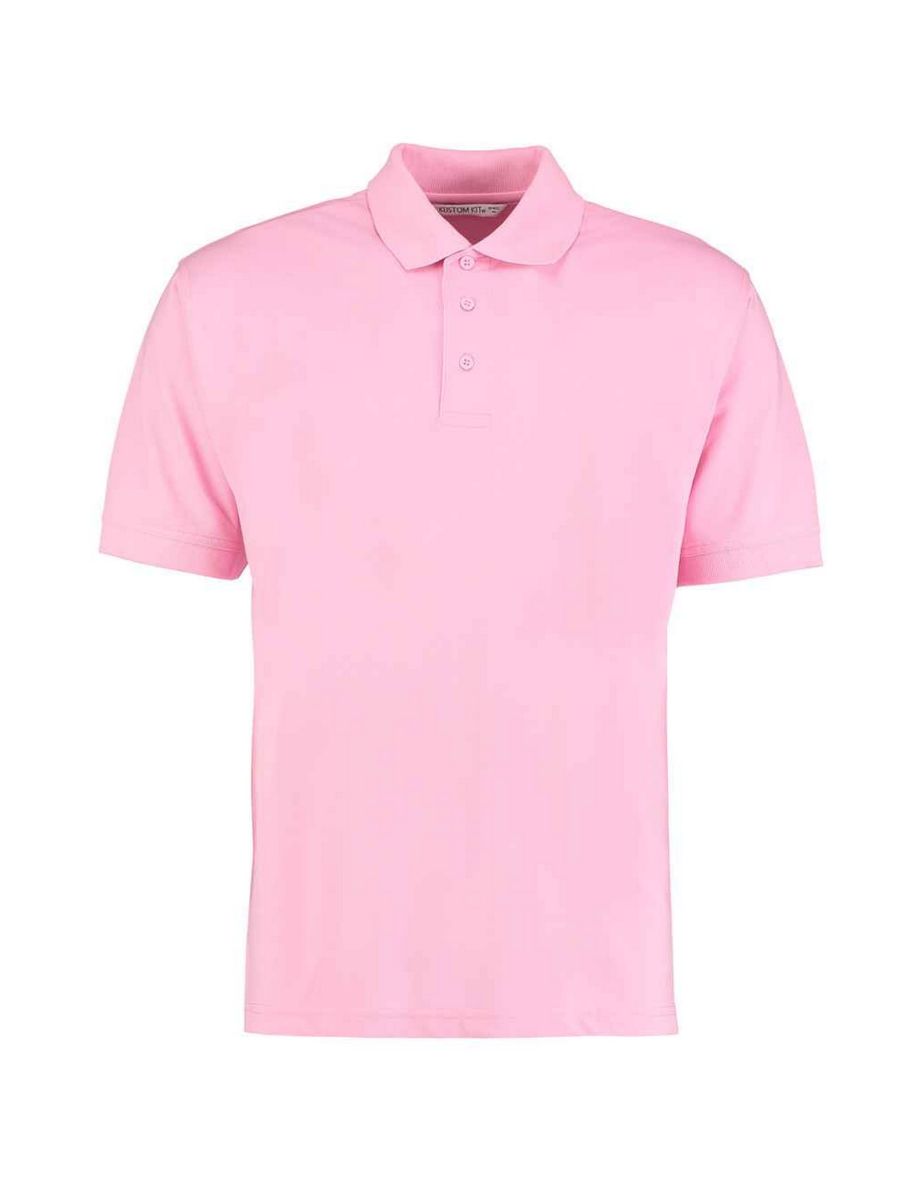 Kustom Kit Mens Klassic Piqué Polo Shirt - Pink