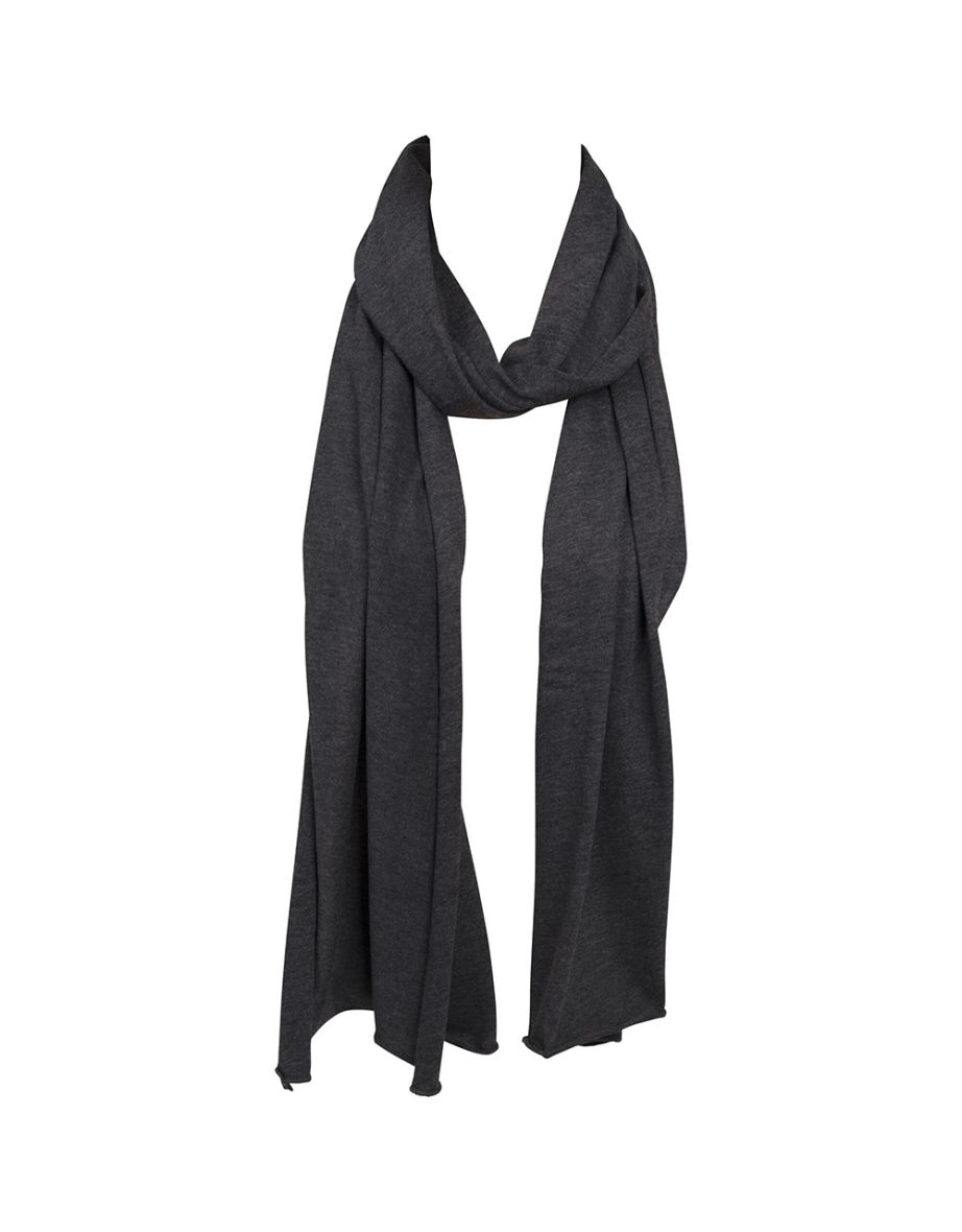 Adults Unisex Jersey Scarf - Charcoal - 3