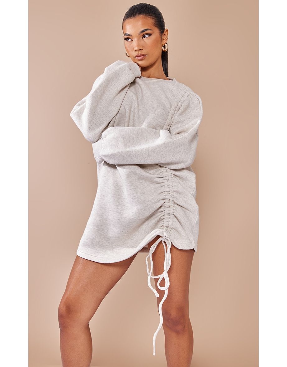 Oversized crew neck sweater dress best sale