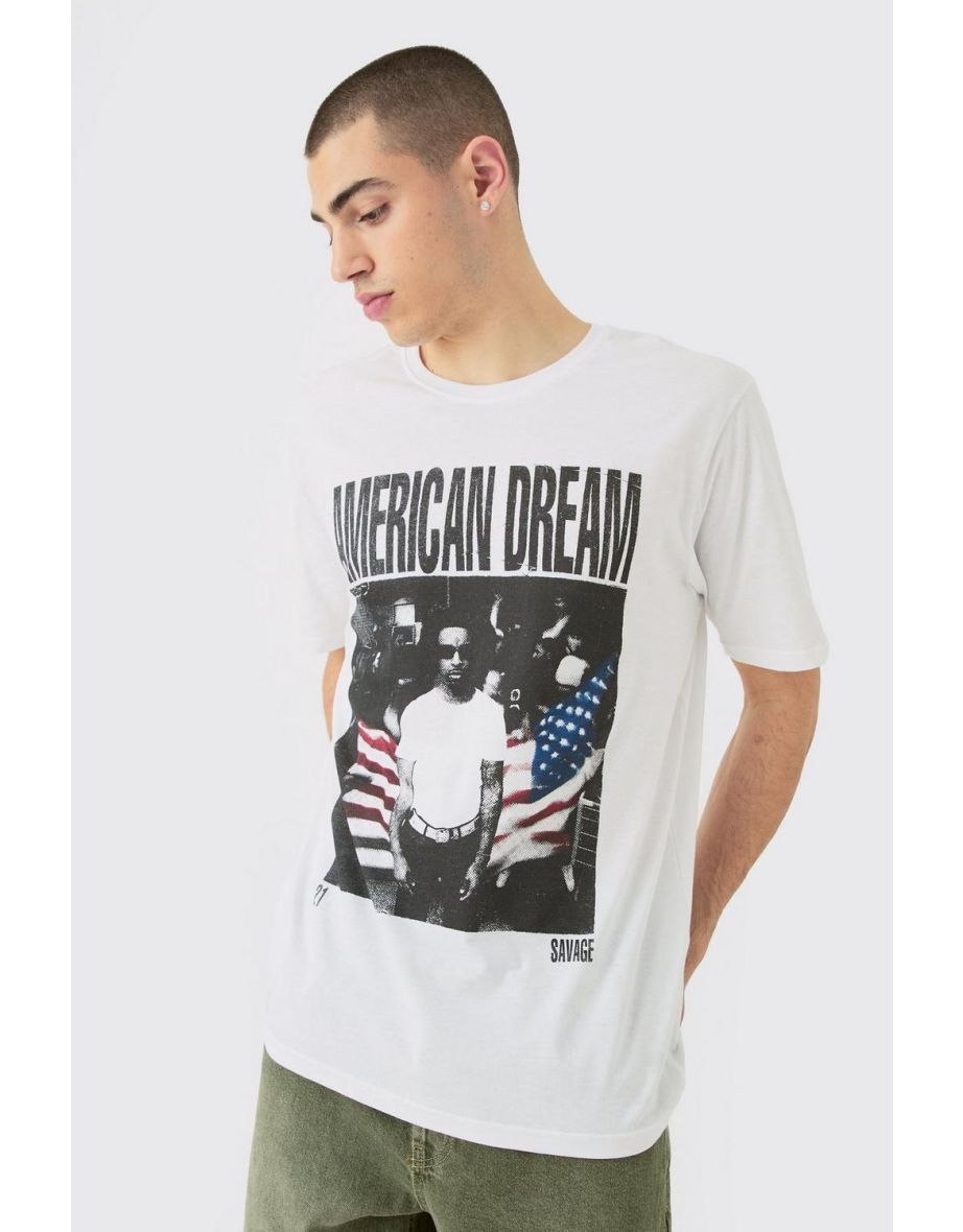 Oversized 21 License T-shirt - white