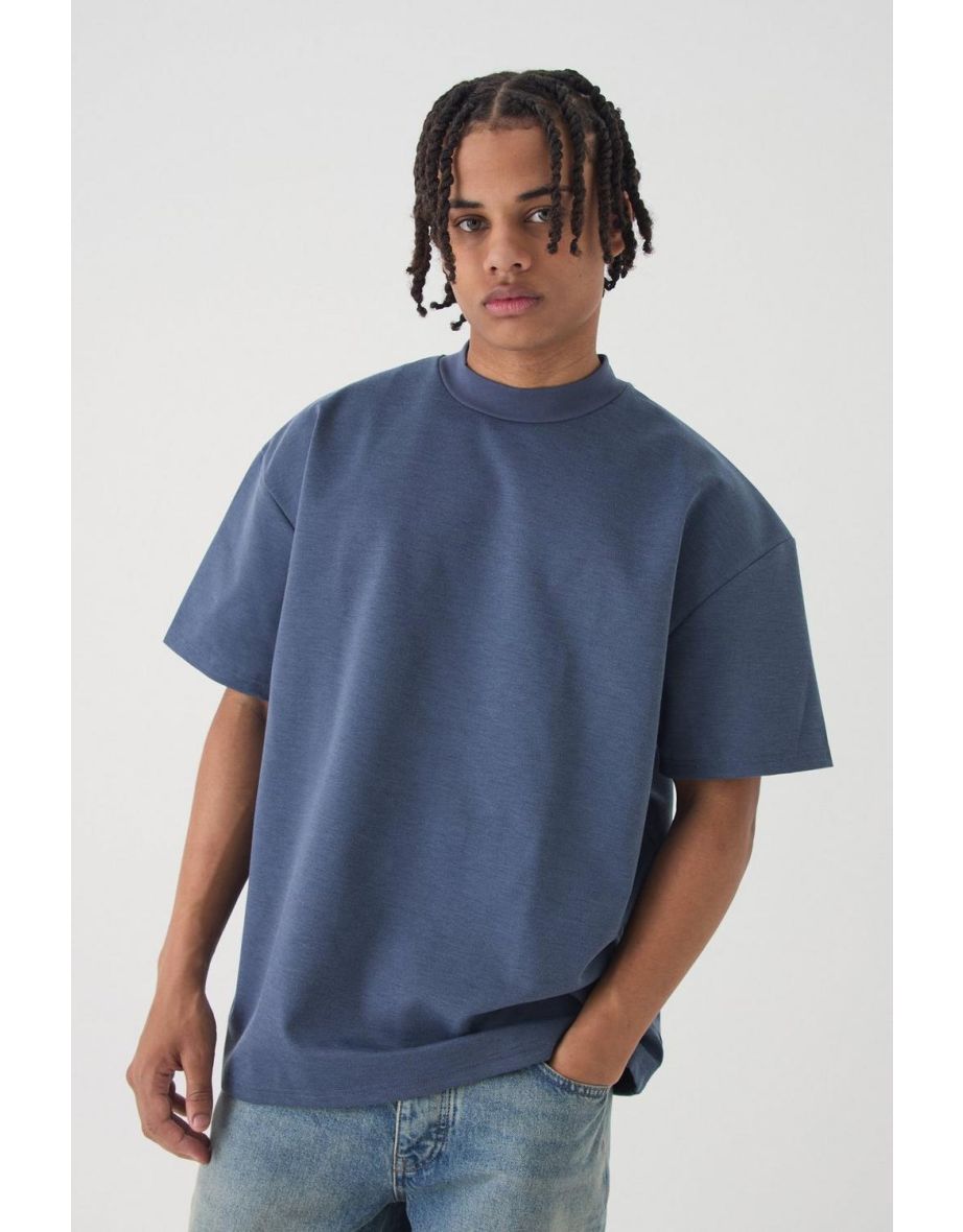 Oversized Super Heavy Premium T-shirt - slate blue