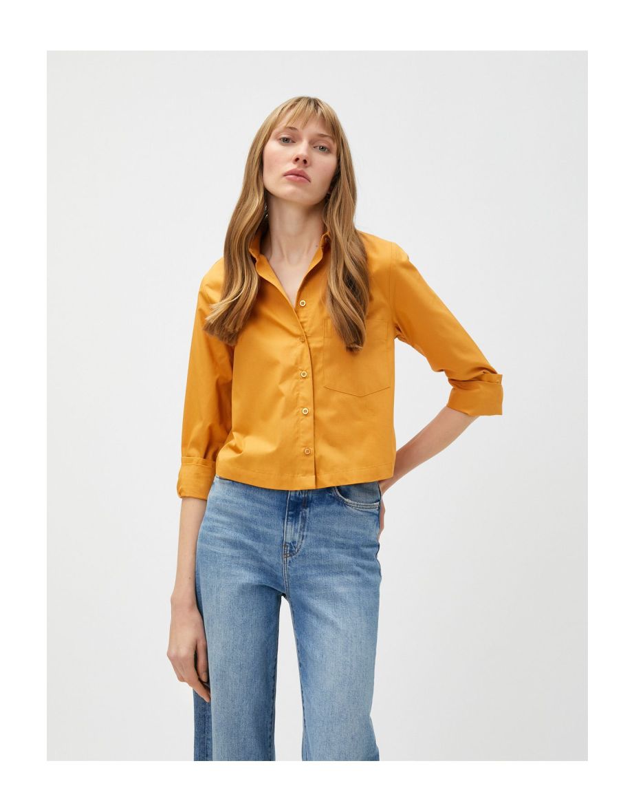Koton Yellow Collared Shirt
