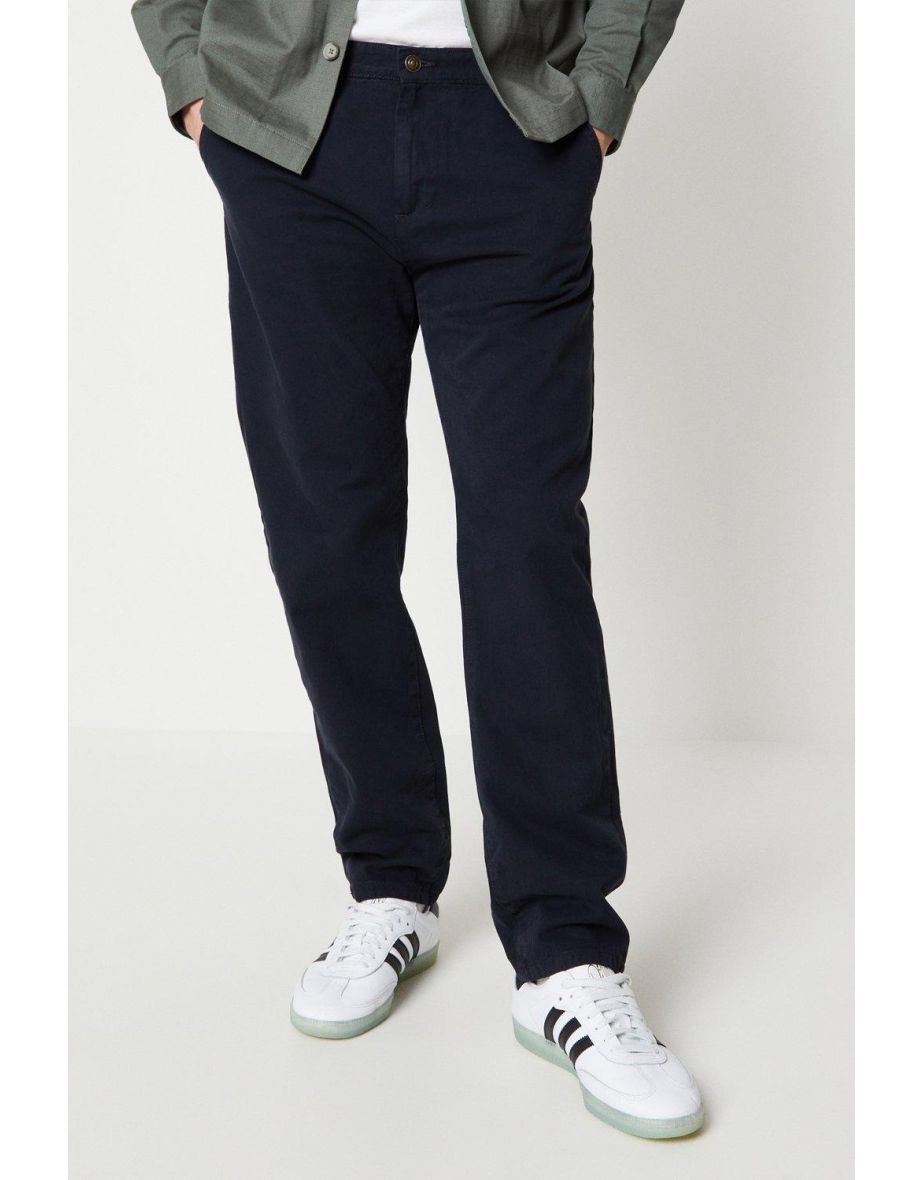 Shop Burton Navy Chino Trouser Online in Oman VogaCloset