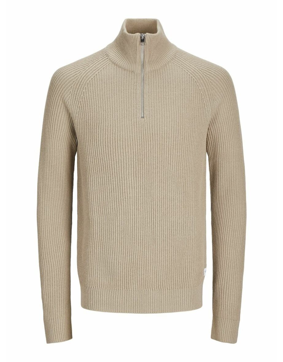 Half Zip Jumper/Sweater in Regular Fit