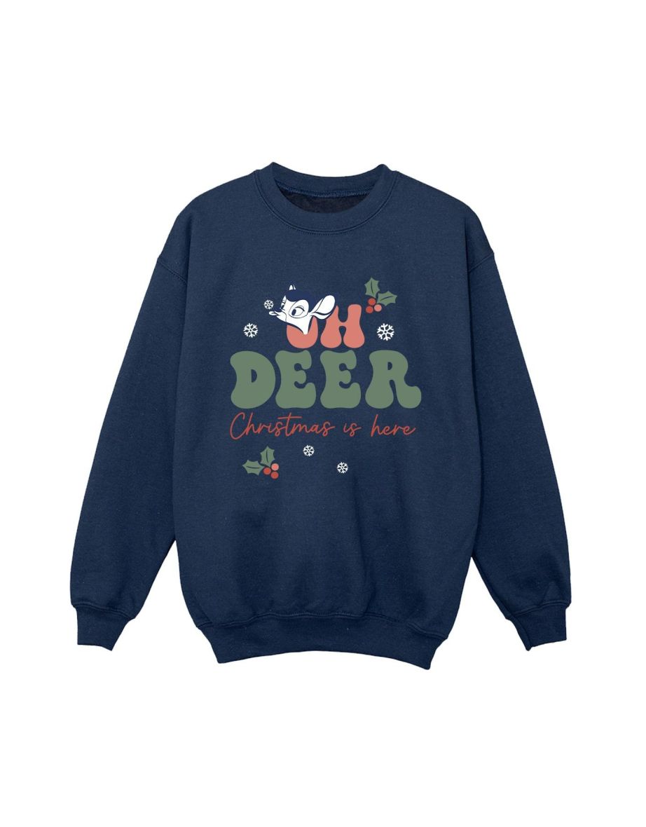Disney Boys Bambi Oh Deer Sweatshirt - Navy Blue