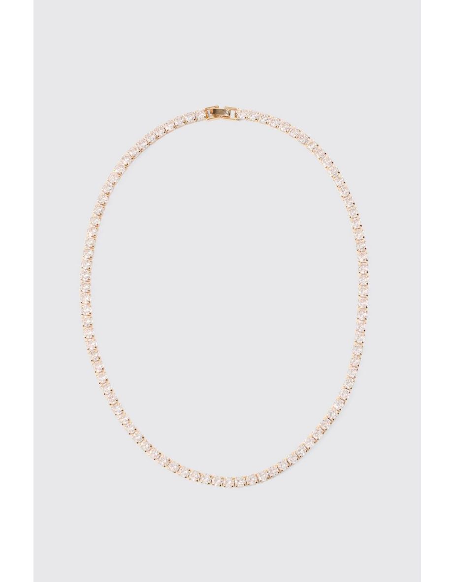 Iced Necklace In Gold - gold