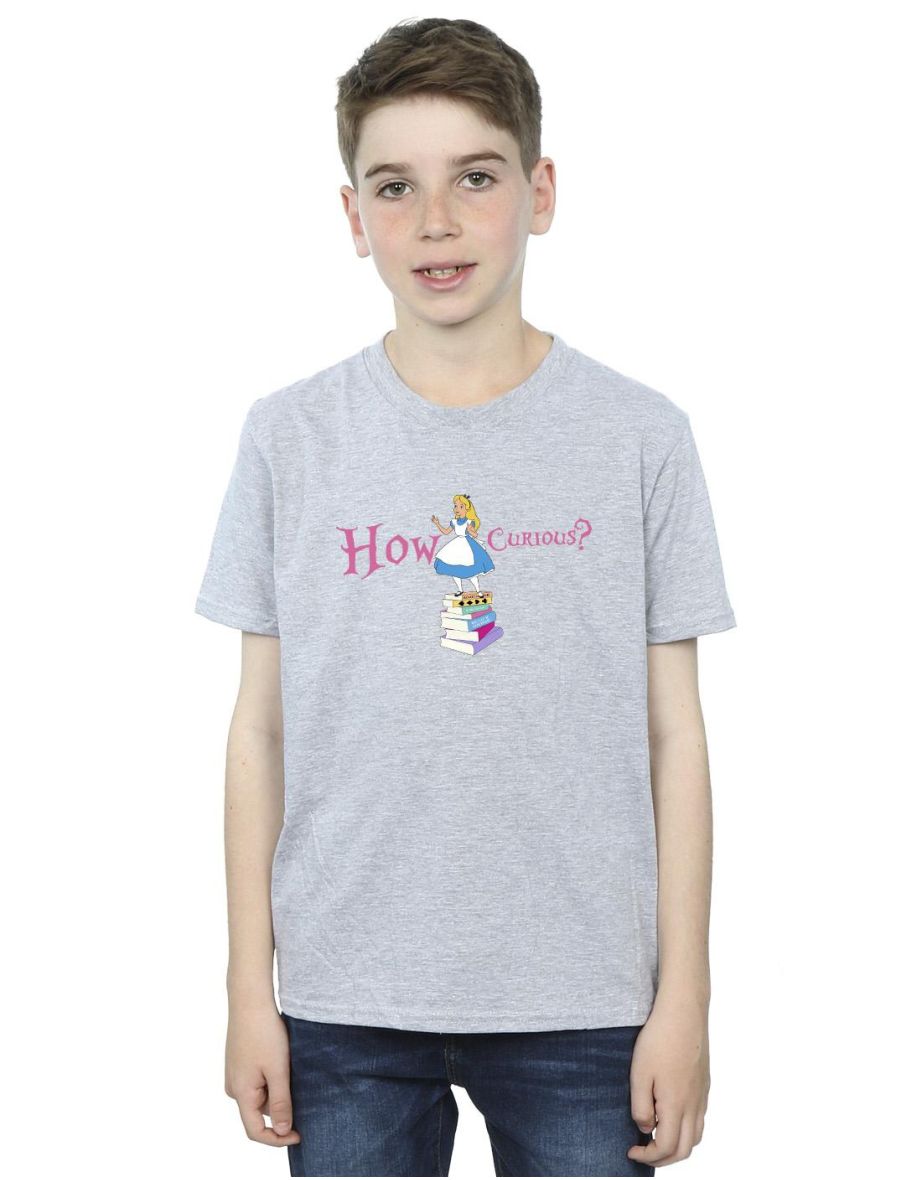 Disney Boys Alice In Wonderland How Curious T-Shirt