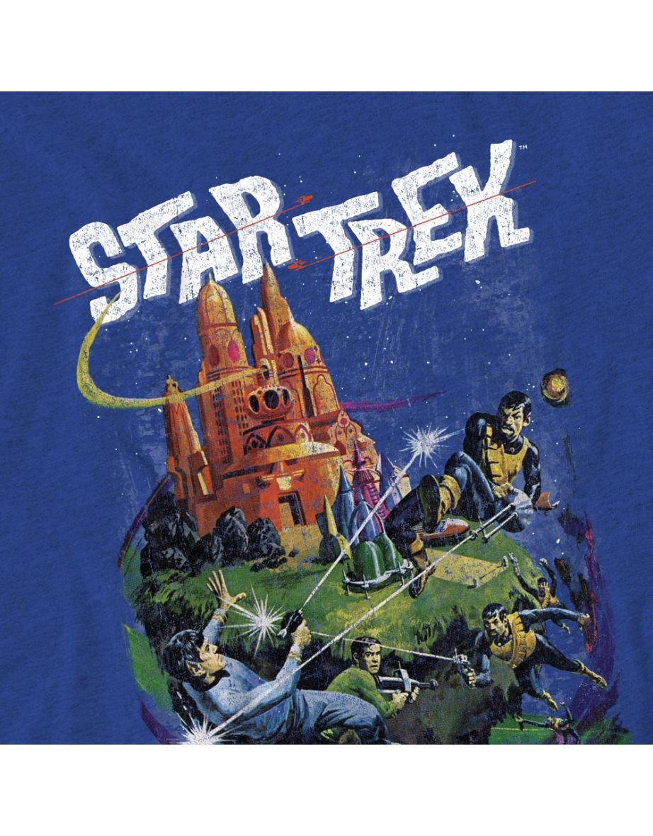 Star Trek Unisex Adult Battle Vulcan T-Shirt - Royal Blue - 3