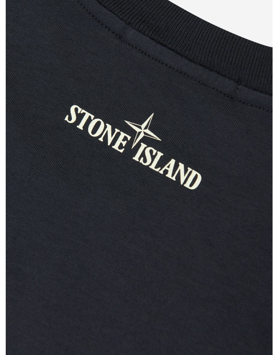 Boys Logo Pocket T-Shirt in Navy - 3