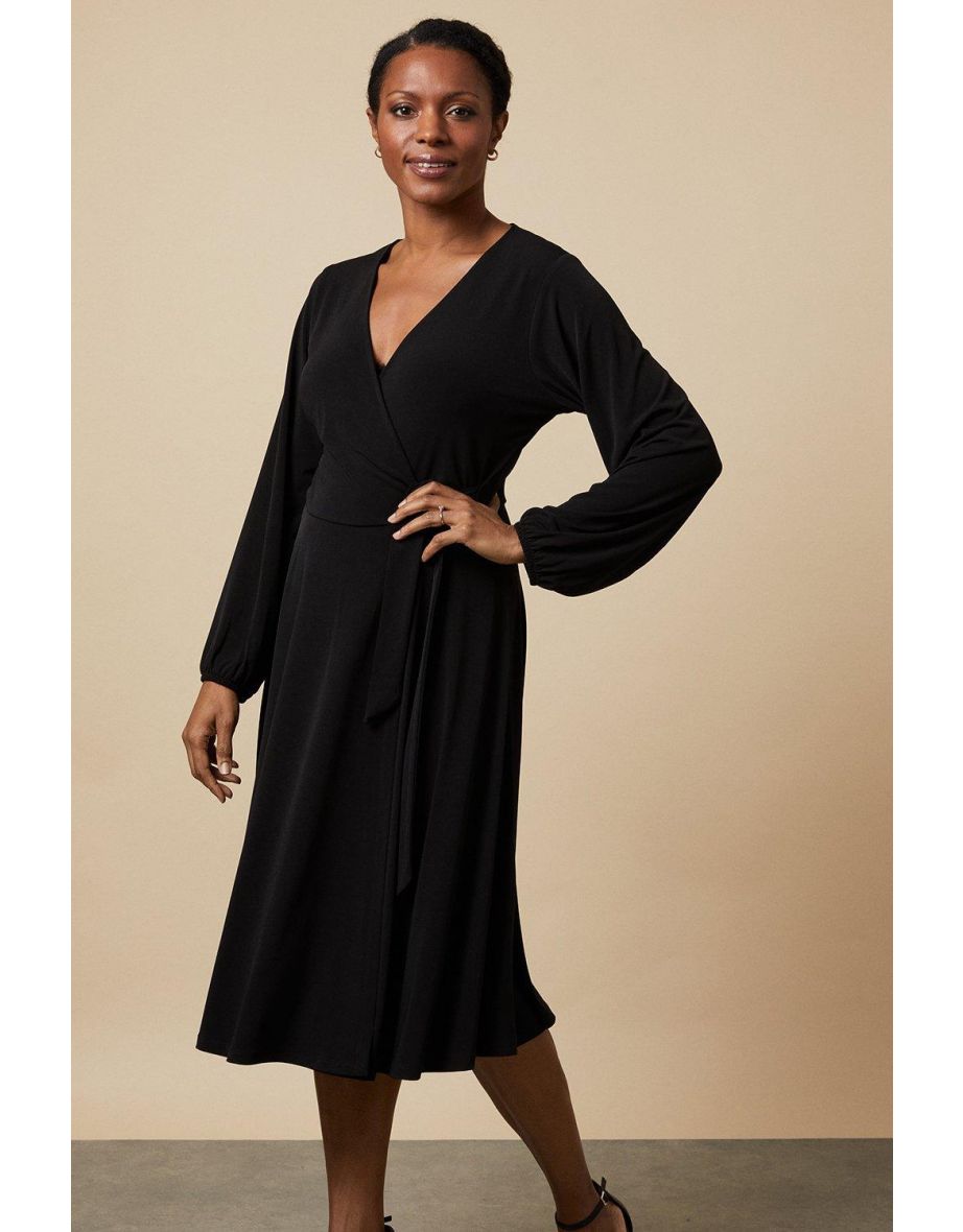 Wallis wrap 2024 midi dress