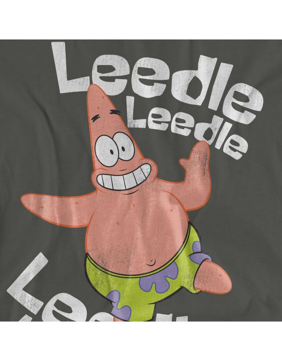 SpongeBob SquarePants Unisex Adult Singing Patrick Star T-Shirt - Charcoal - 3
