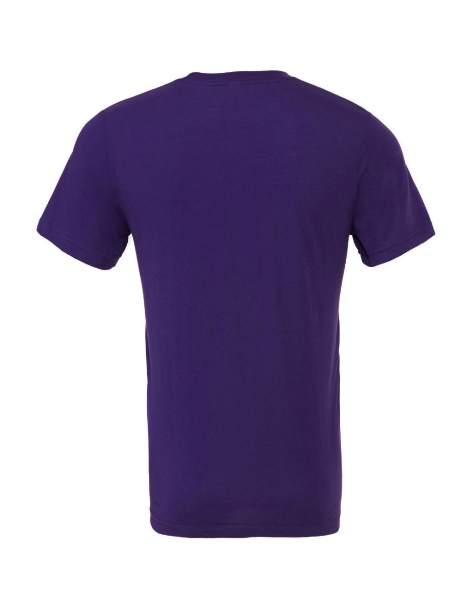 Canvas Unisex Jersey Crew Neck T-Shirt / Mens Short Sleeve T-Shirt - Team Purple - 1
